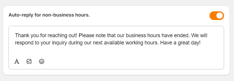 Set up auto-reply 