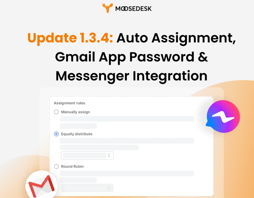 Update 1.3.4: Auto assign, Messenger, Gmail App Password